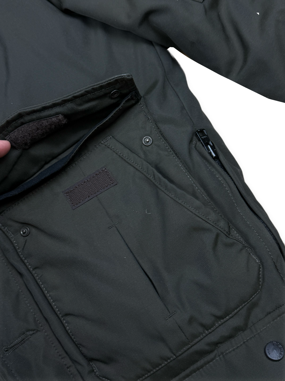 vintage Blauer winterjacket (real fur) {M}
