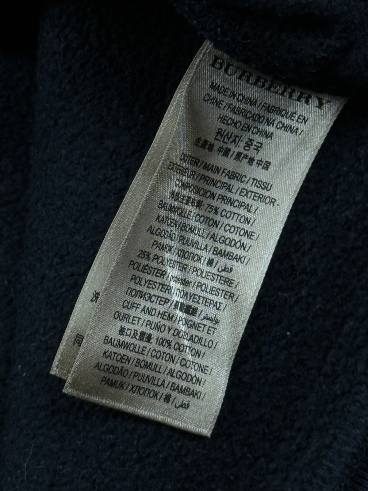 vintage Burberry hoodie