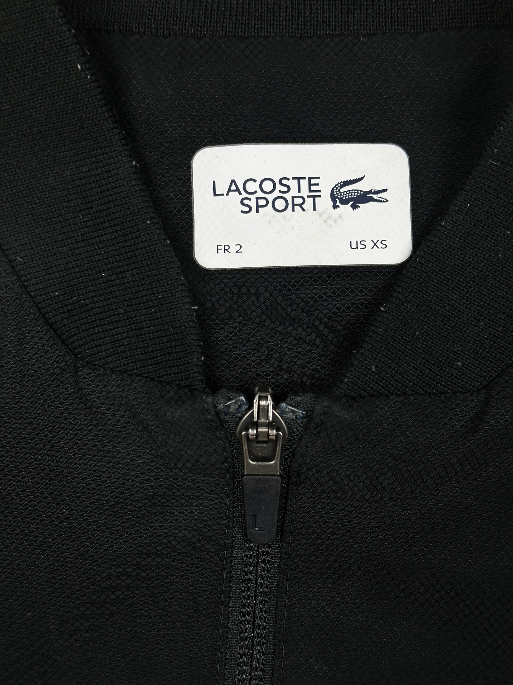 black Lacoste windbreaker {XS}