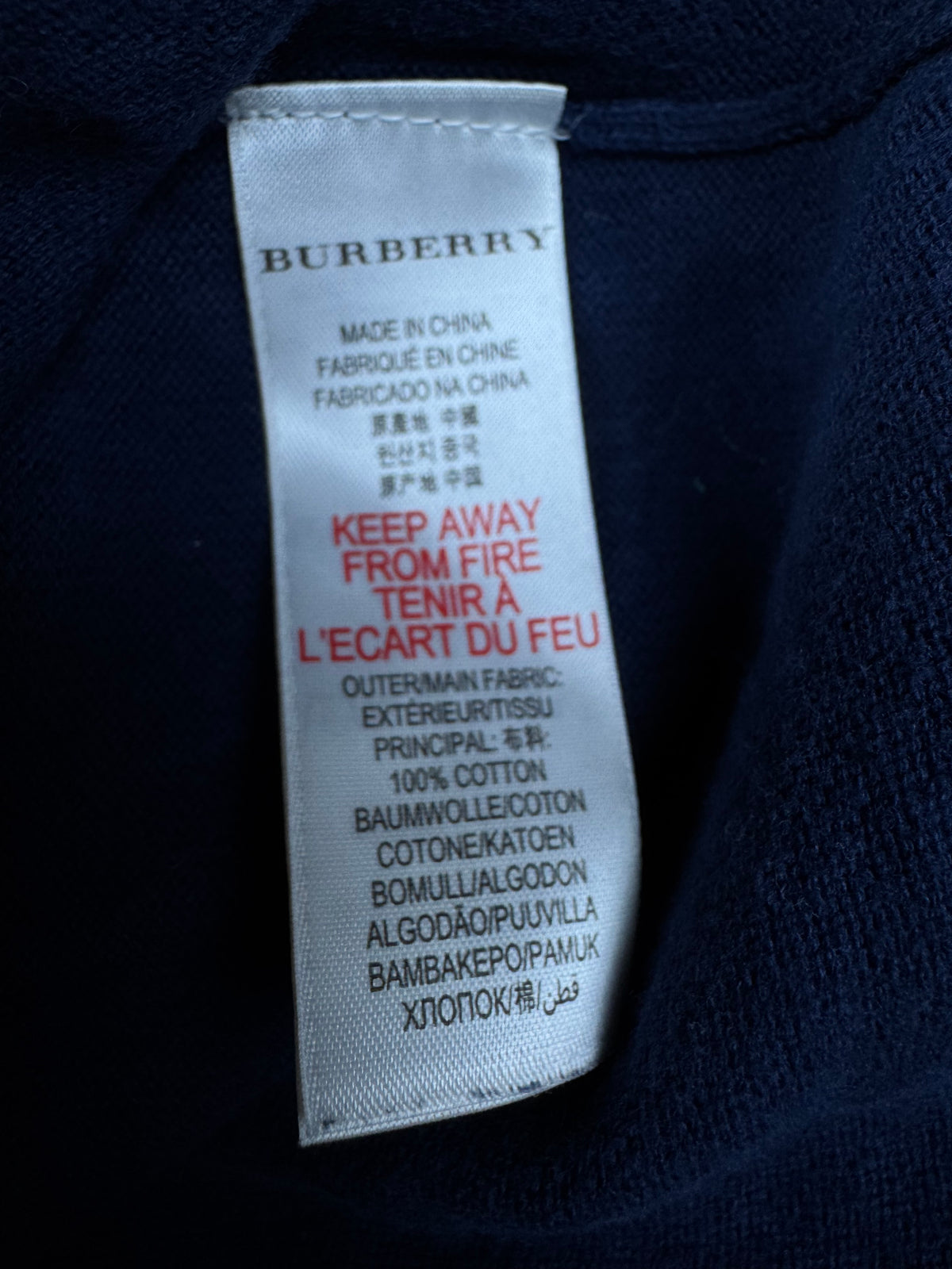 vintage Burberry quarterzip {S}