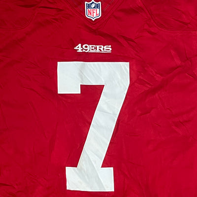 vintage Nike 49ERS KAEPERNICK7 Americanfootball jersey NFL {L}