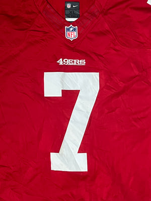 vintage Nike 49ERS KAEPERNICK7 Americanfootball jersey NFL {L}