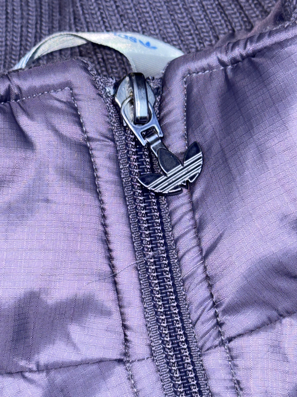 vintage purple Adidas winterjacket