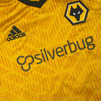 yellow Adidas Wolverhampton Wanderers ADAMA37 2020 home jersey {S}