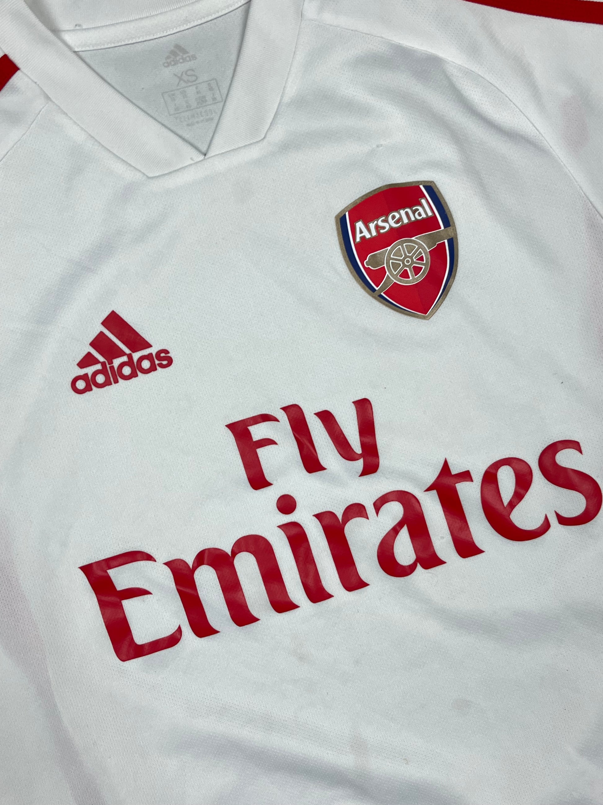 white Adidas Fc Arsenal trainingjersey {XS}