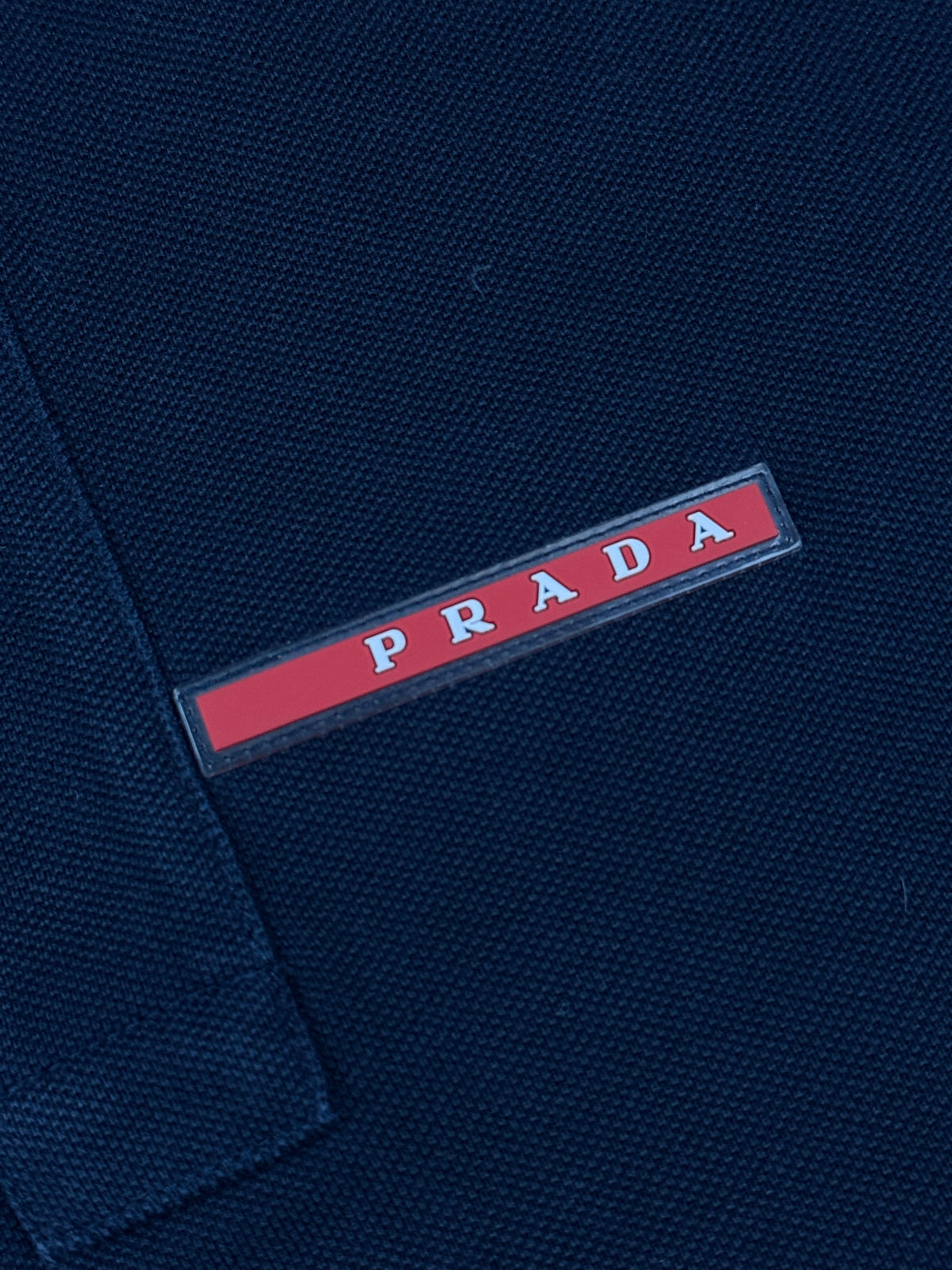 navyblue Prada polo {S}