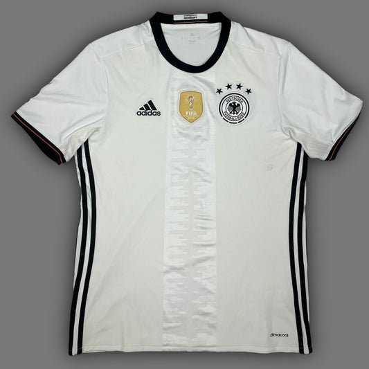 white Adidas Germany 2016 home jersey {M}