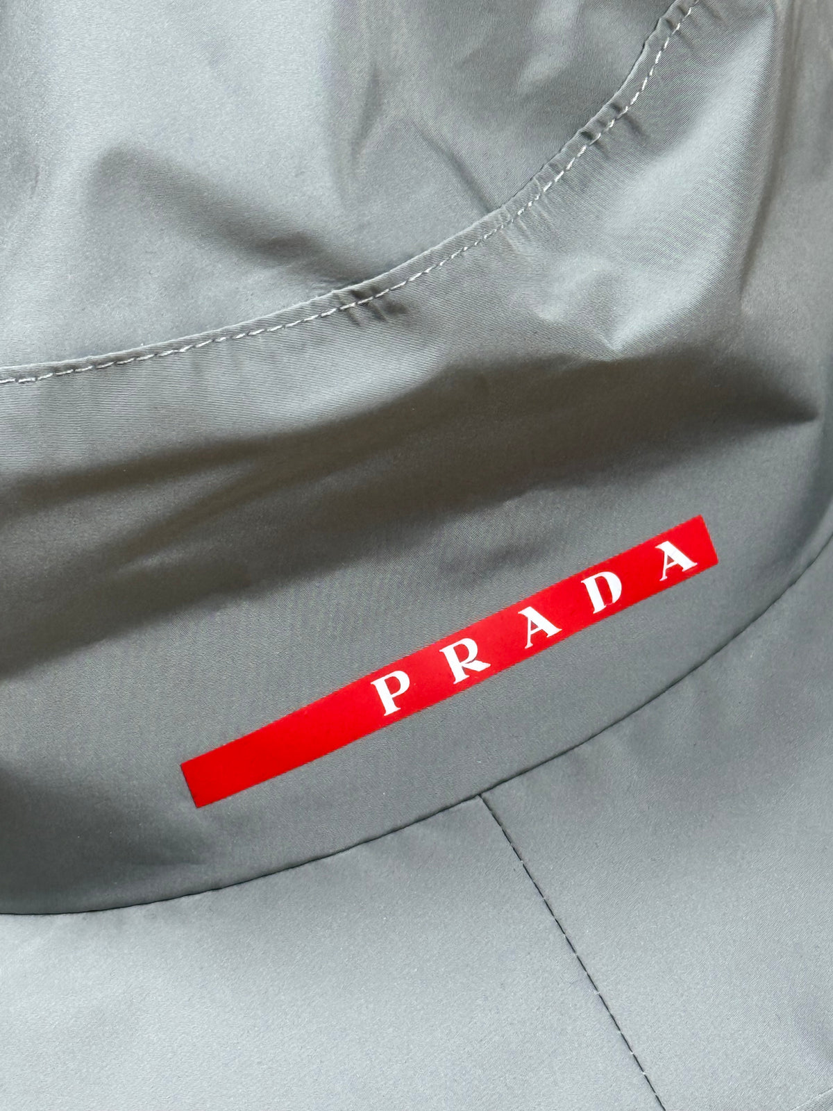 grey Prada Luna Rossa safari bucket DSWT