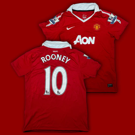 vintage Nike Manchester United 2010-2011 home jersey ROONEY10 {M}