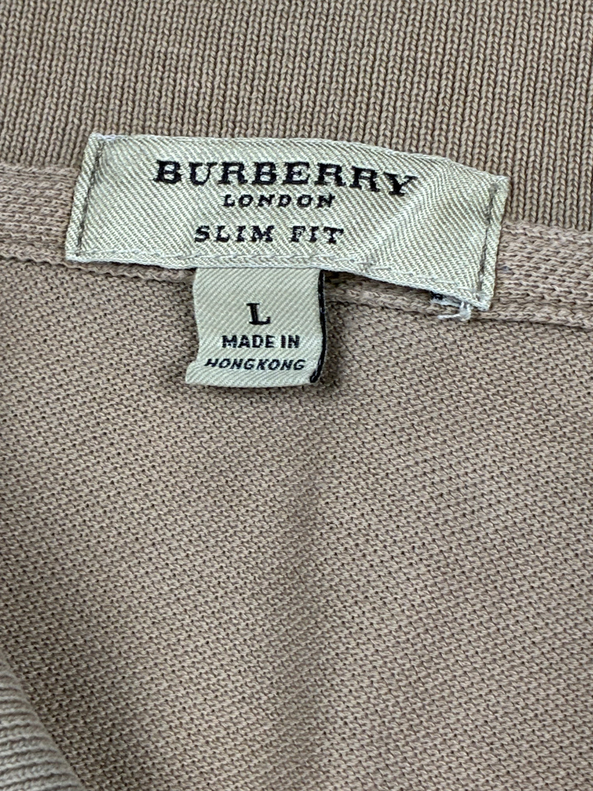vintage Burberry polo long {L}
