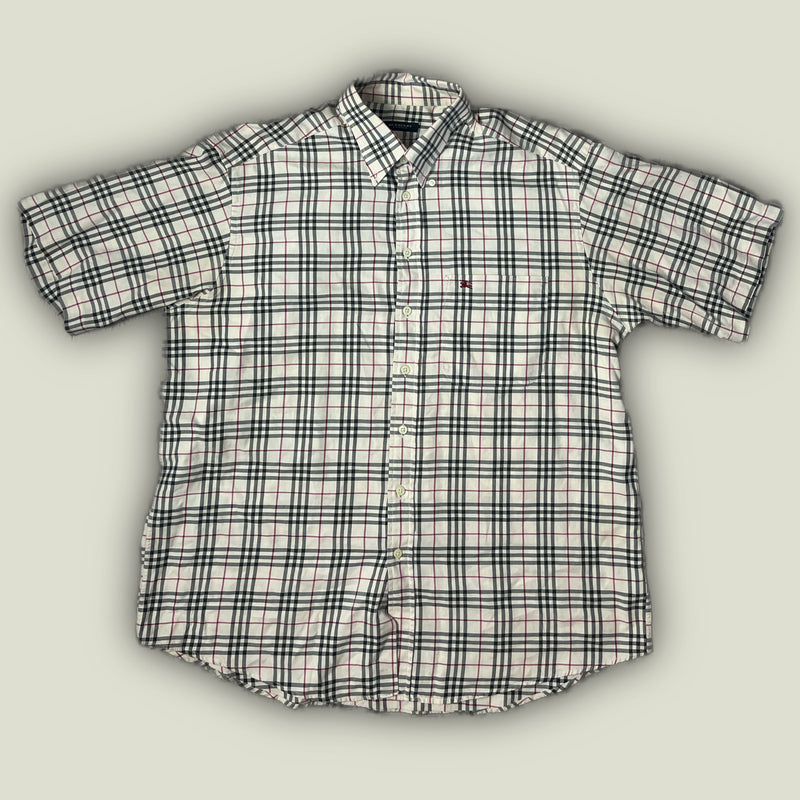 vintage Burberry short sleeve shirt {XL}