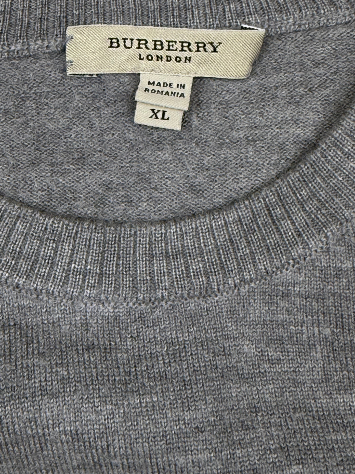 vintage Burberry knittedsweater {L}