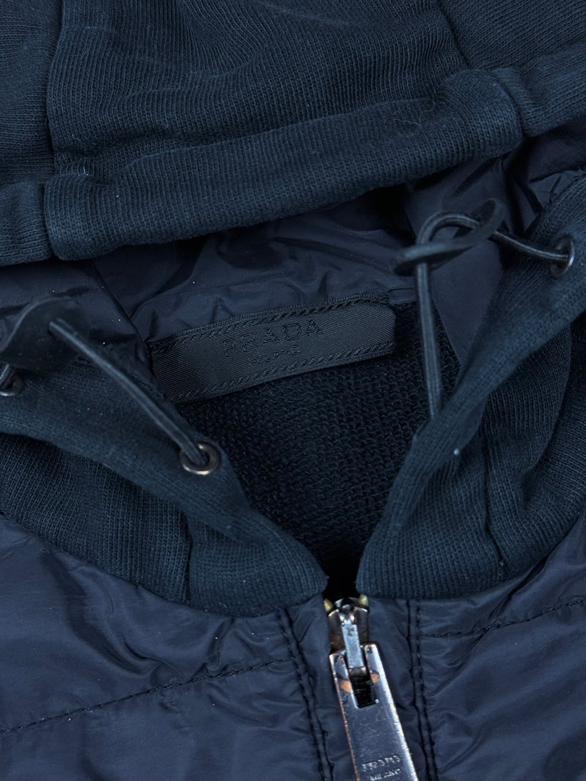 vintage Prada hybrid sweatjacket {L}