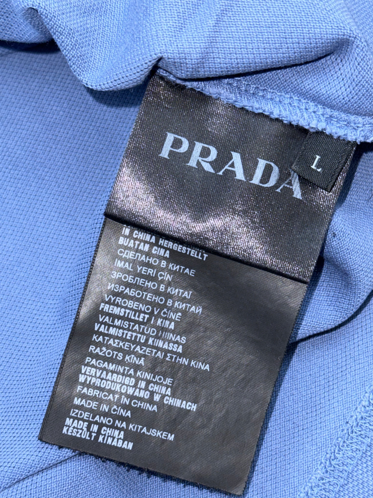 babyblue Prada polo {L}