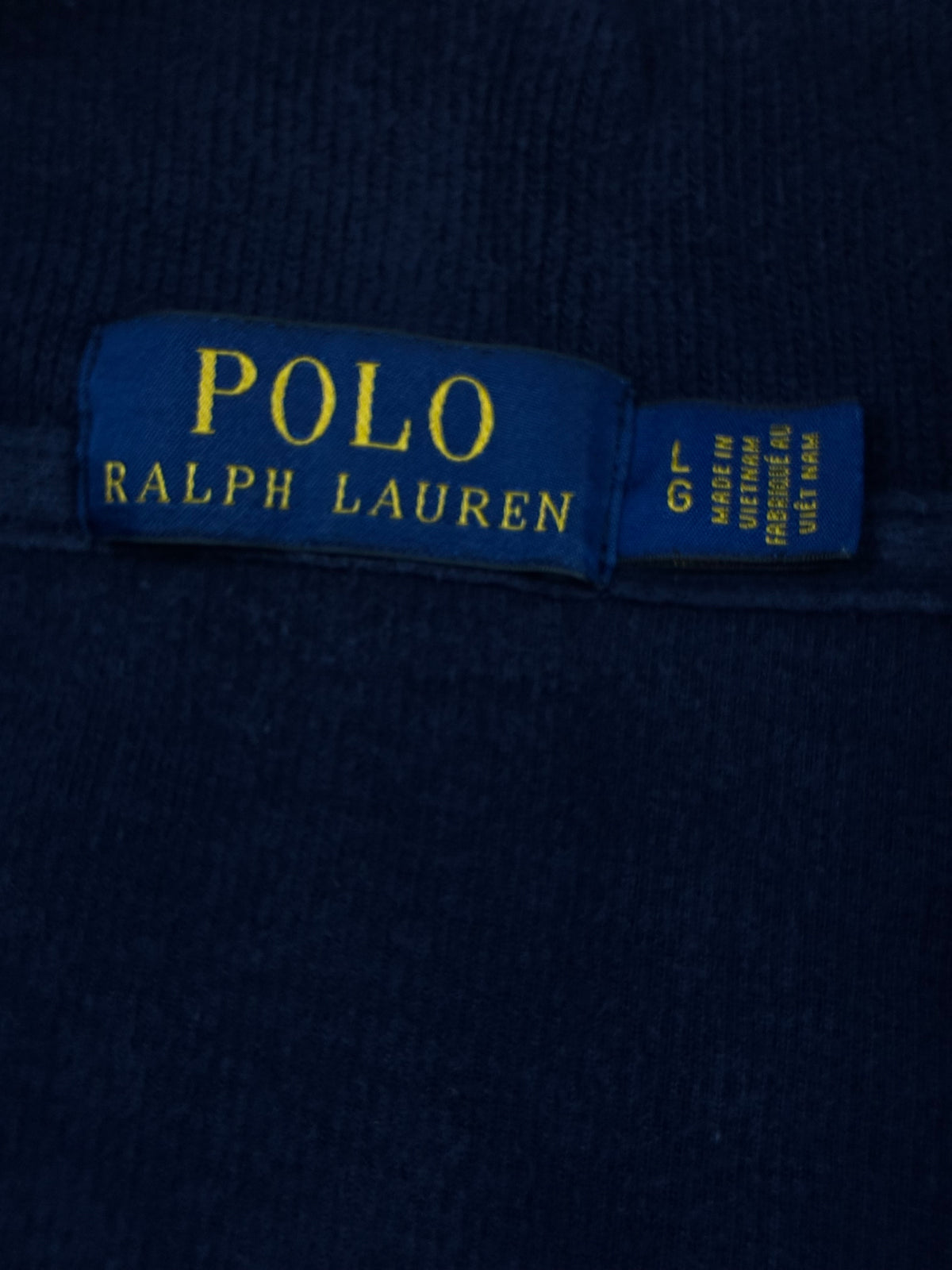 vintage navyblue Polo Ralph Lauren quarterzip {L}