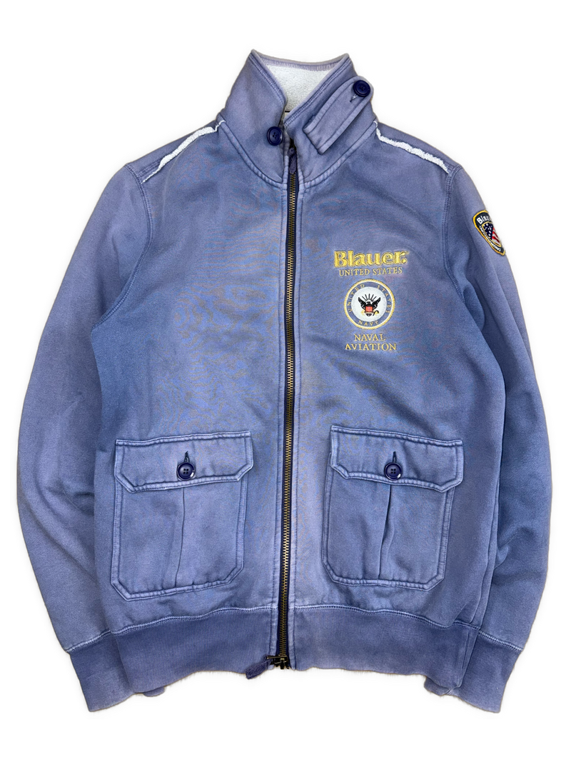 vintage Blauer sweatjacket {L}
