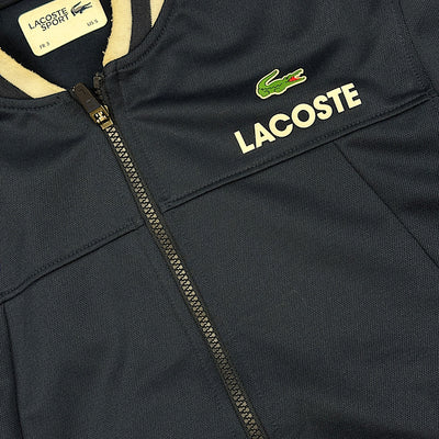 navyblue Lacoste sweatjacket {S}