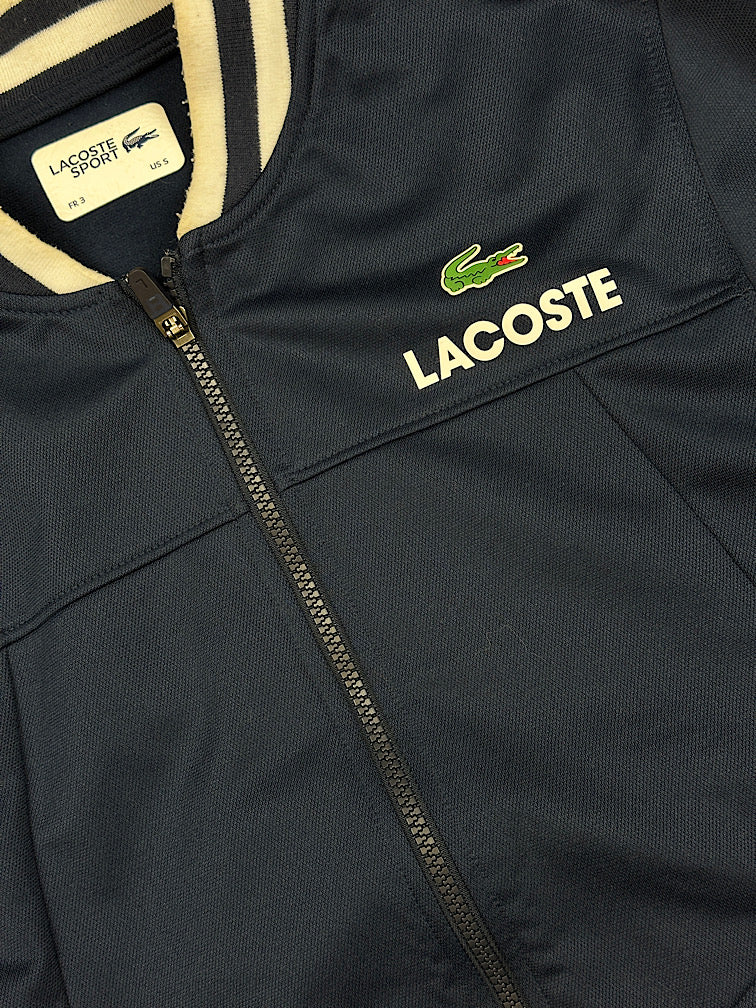 navyblue Lacoste sweatjacket {S}