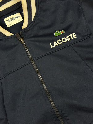 navyblue Lacoste sweatjacket {S}