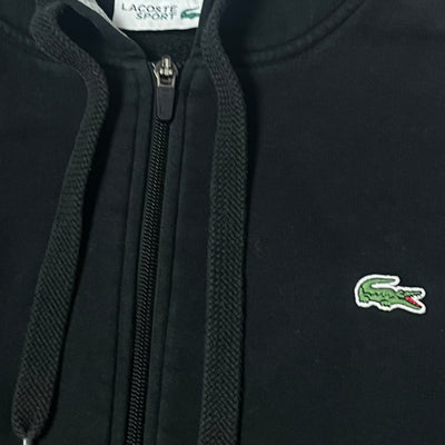 black Lacoste sweatjacket {S}