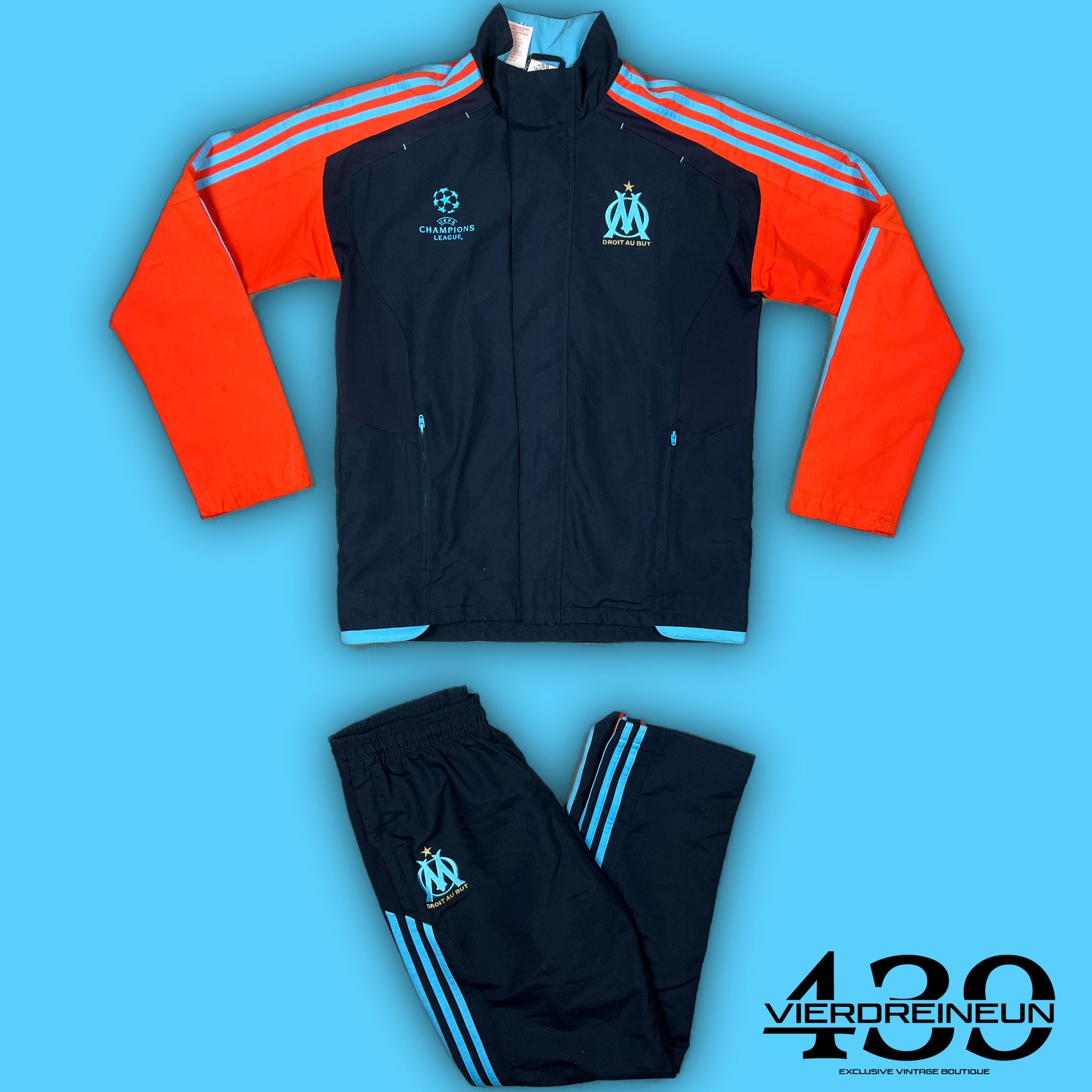 vintage Adidas Olympique Marseille tracksuit {S}