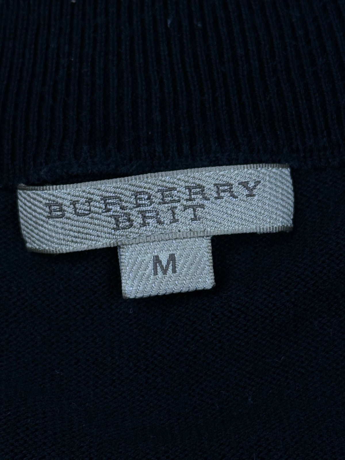 vintage Burberry quarterzip {M}