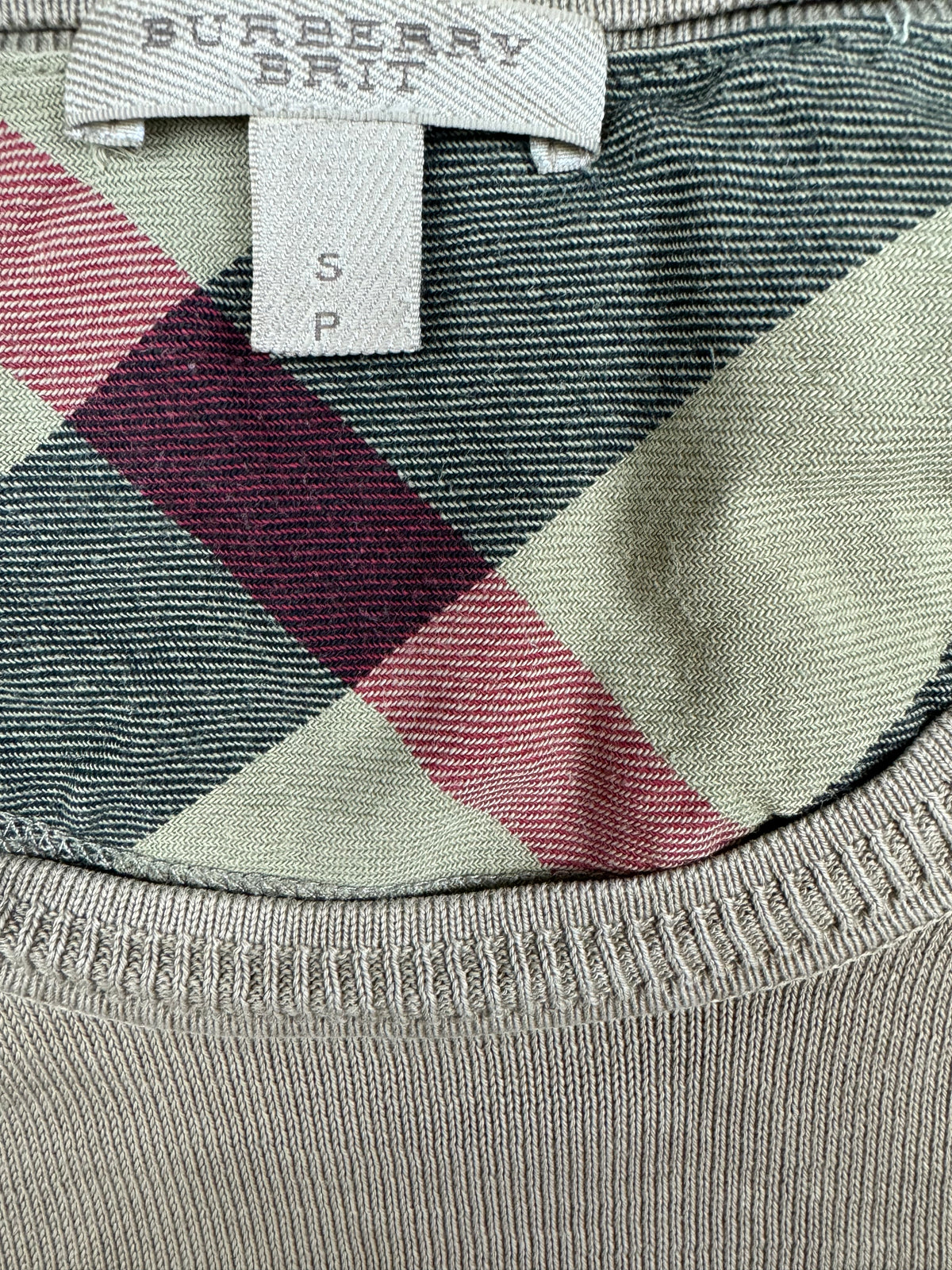 vintage Burberry knittedsweater {S}