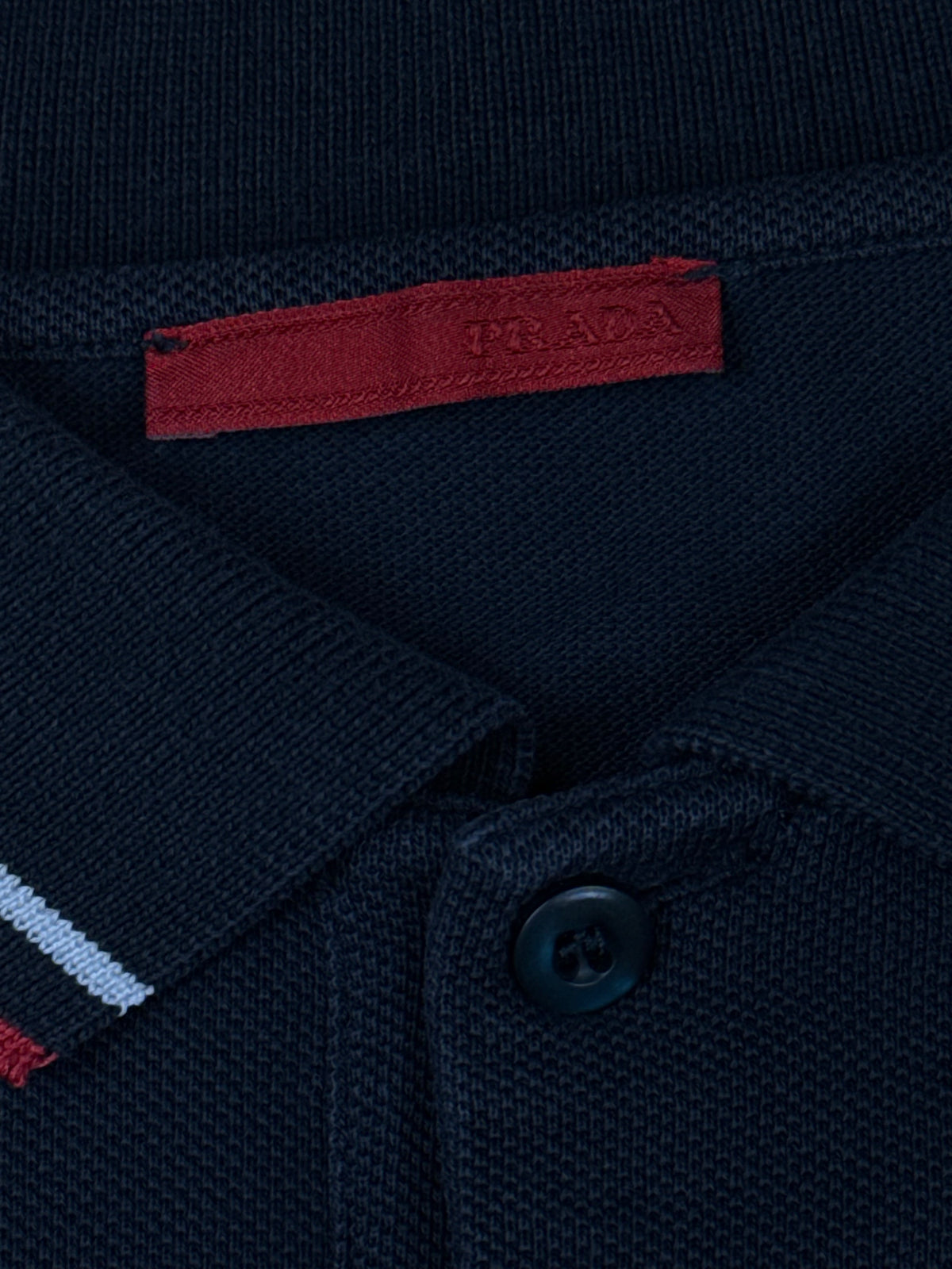vintage navyblue Prada long polo {L}