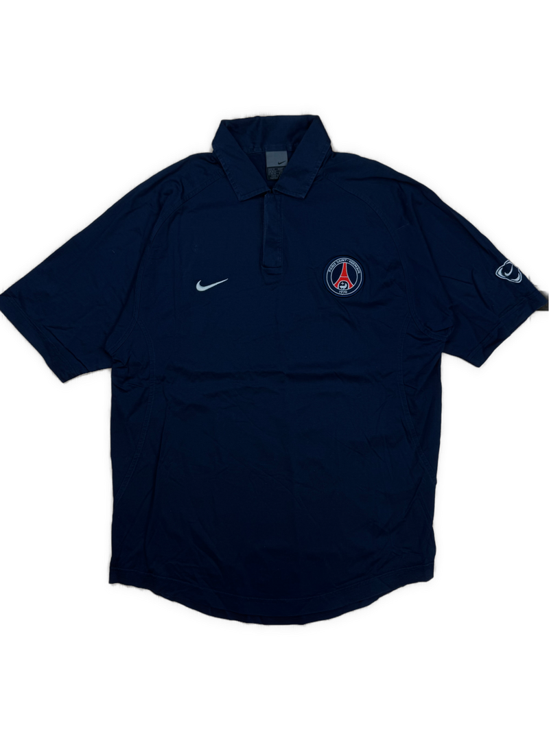 vintage navyblue Nike PSG Paris Saint Germain polo {M}