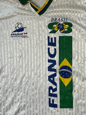 vintage France Brasil 98 jersey {XL}