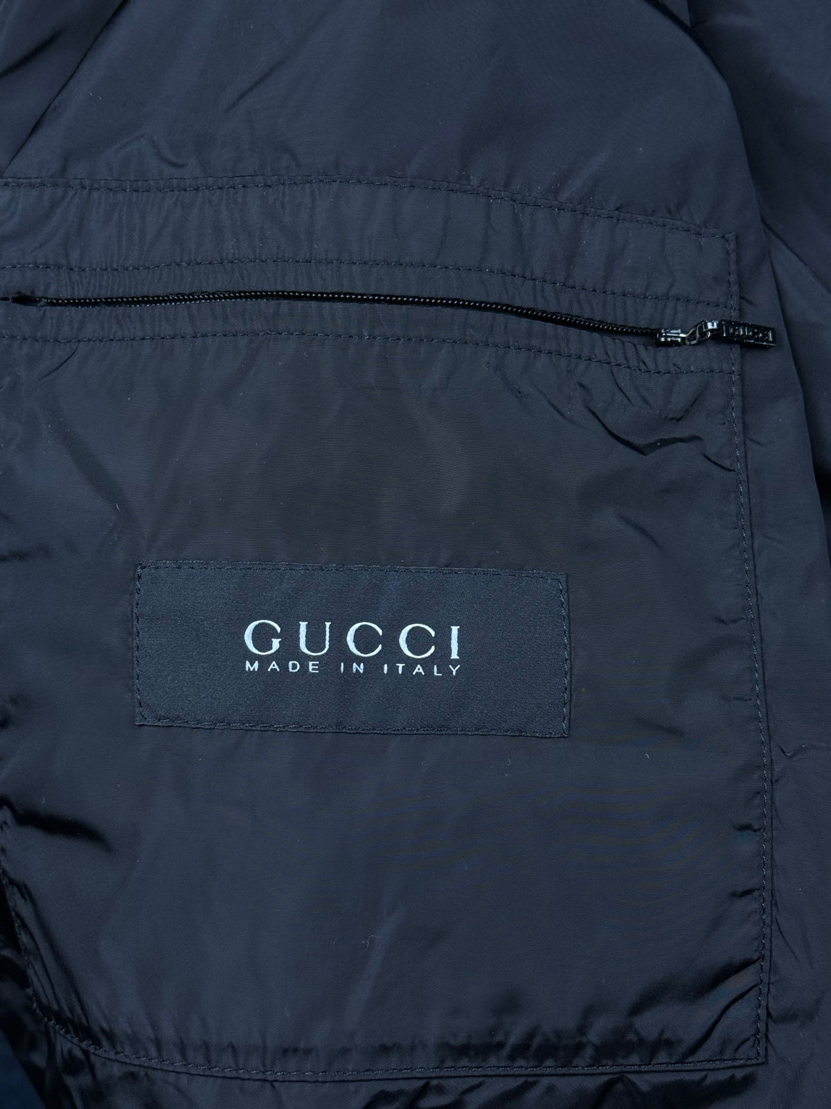 vintage black Gucci windbreaker