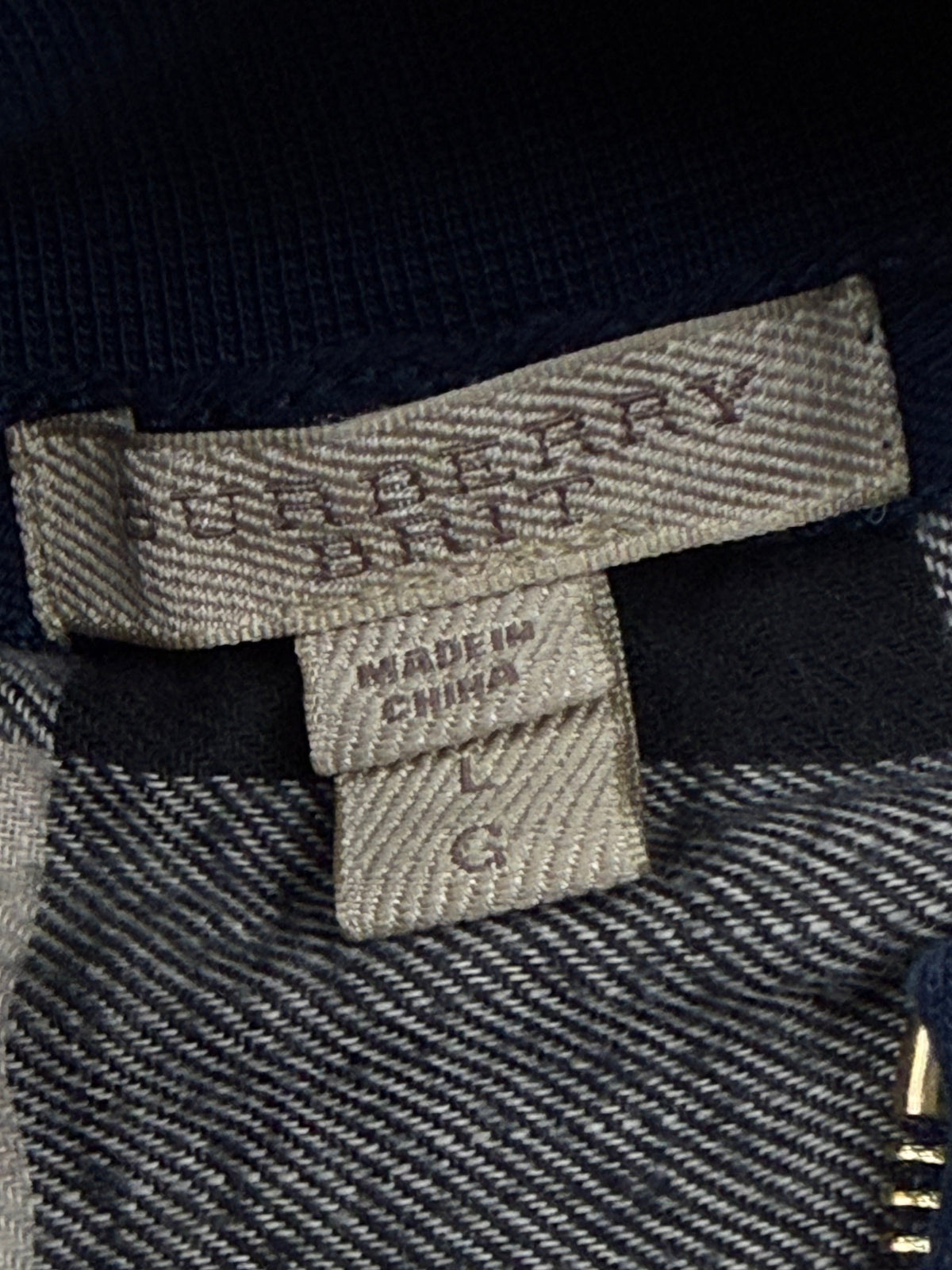 vintage Burberry sweatjacket