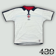 Cargar imagen en el visor de la galería, vintage Umbro England 2003-2005 home jersey {XL#
