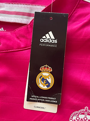 pink Adidas Real Madrid 2014-2015 away jersey DSWT {XXL}