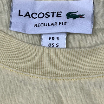 yellow Lacoste t-shirt {S}