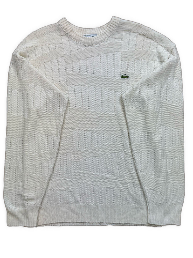 vintage beige Lacoste knittedsweater {M}