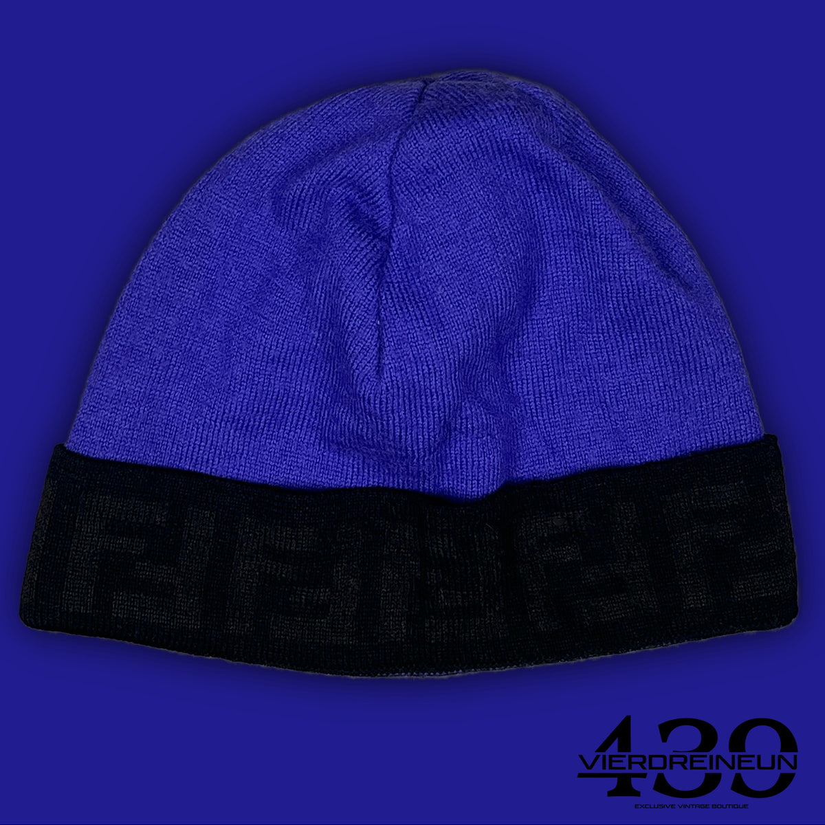 vintage purple Fendi beanie