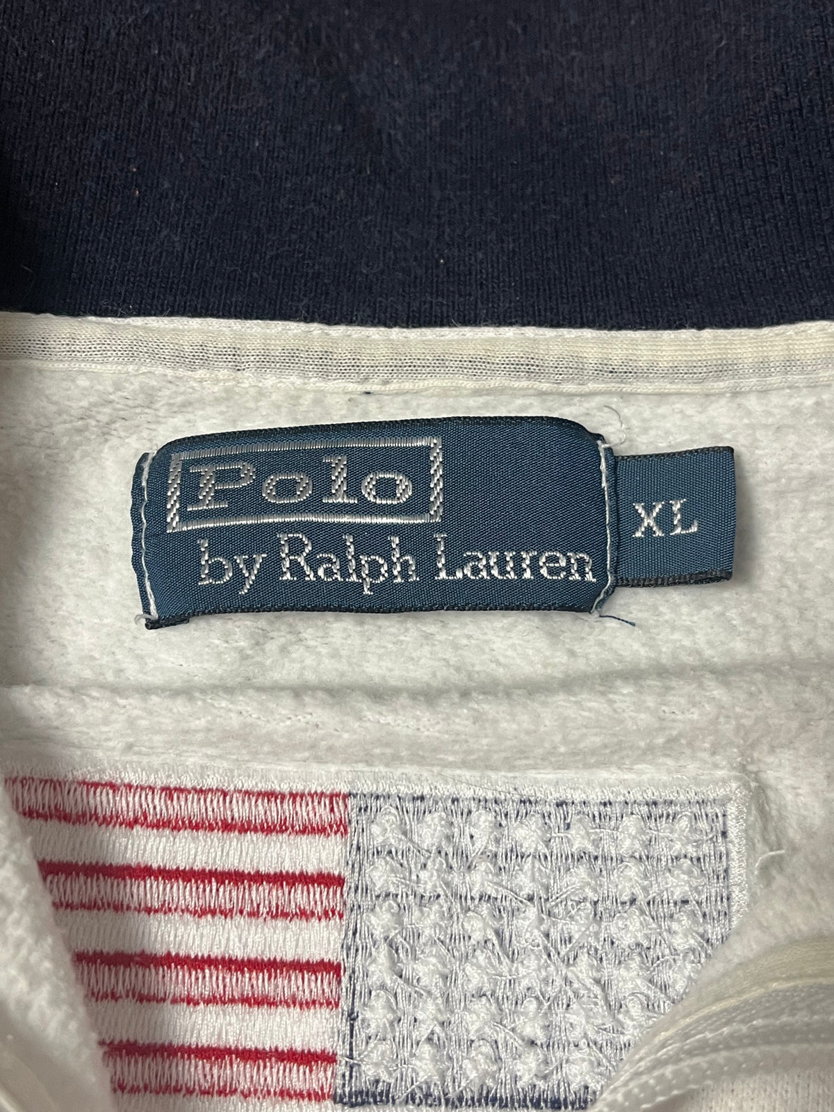 vintage Polo Ralph Lauren halfzip sweatjacket {XL}