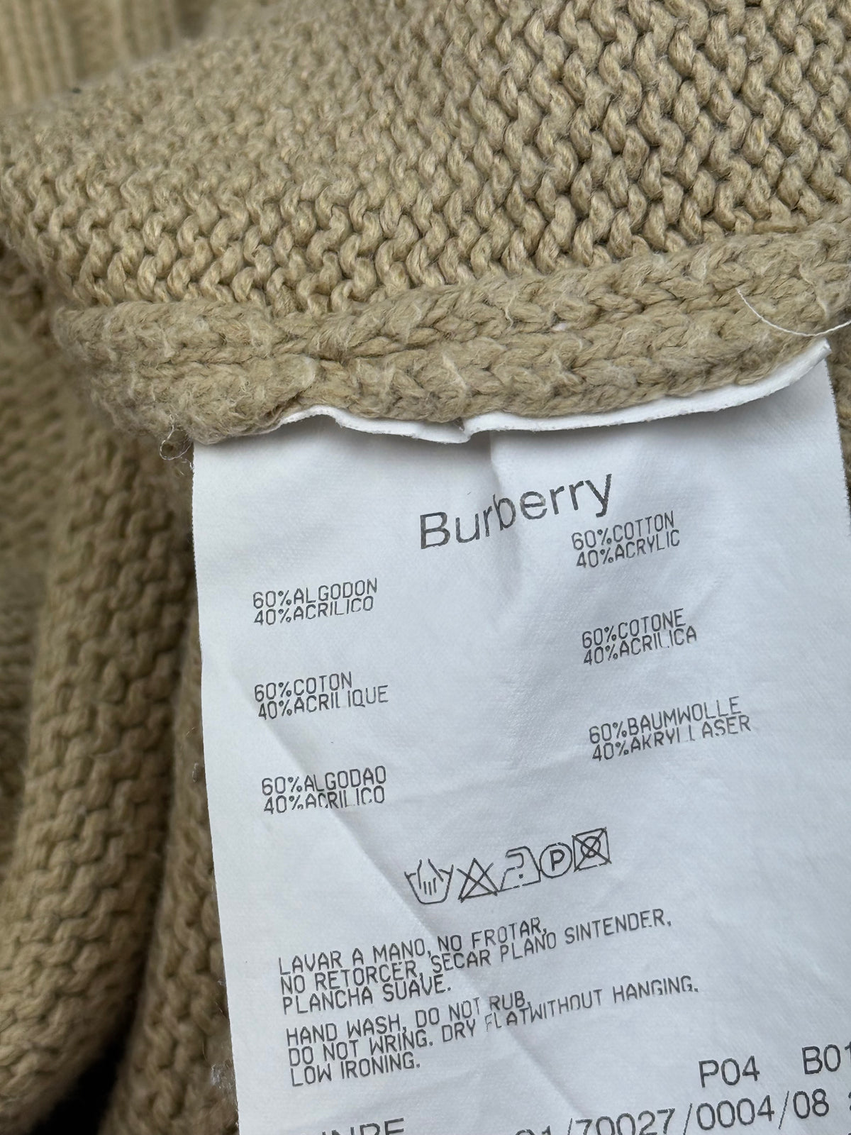 vintage Burberry knittedsweater {XL}