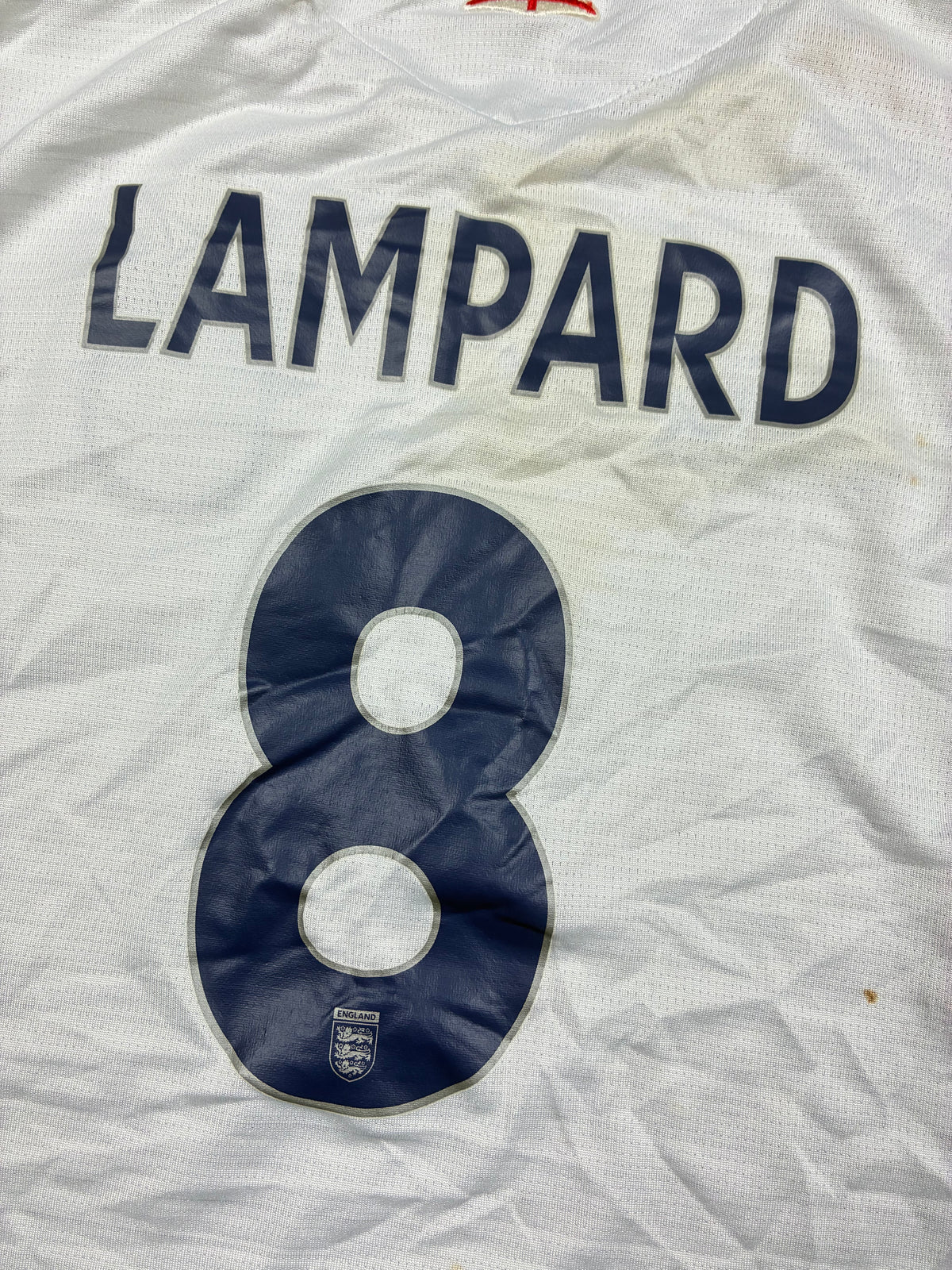 vintage Umbro England LAMPARD8 home jersey {S}