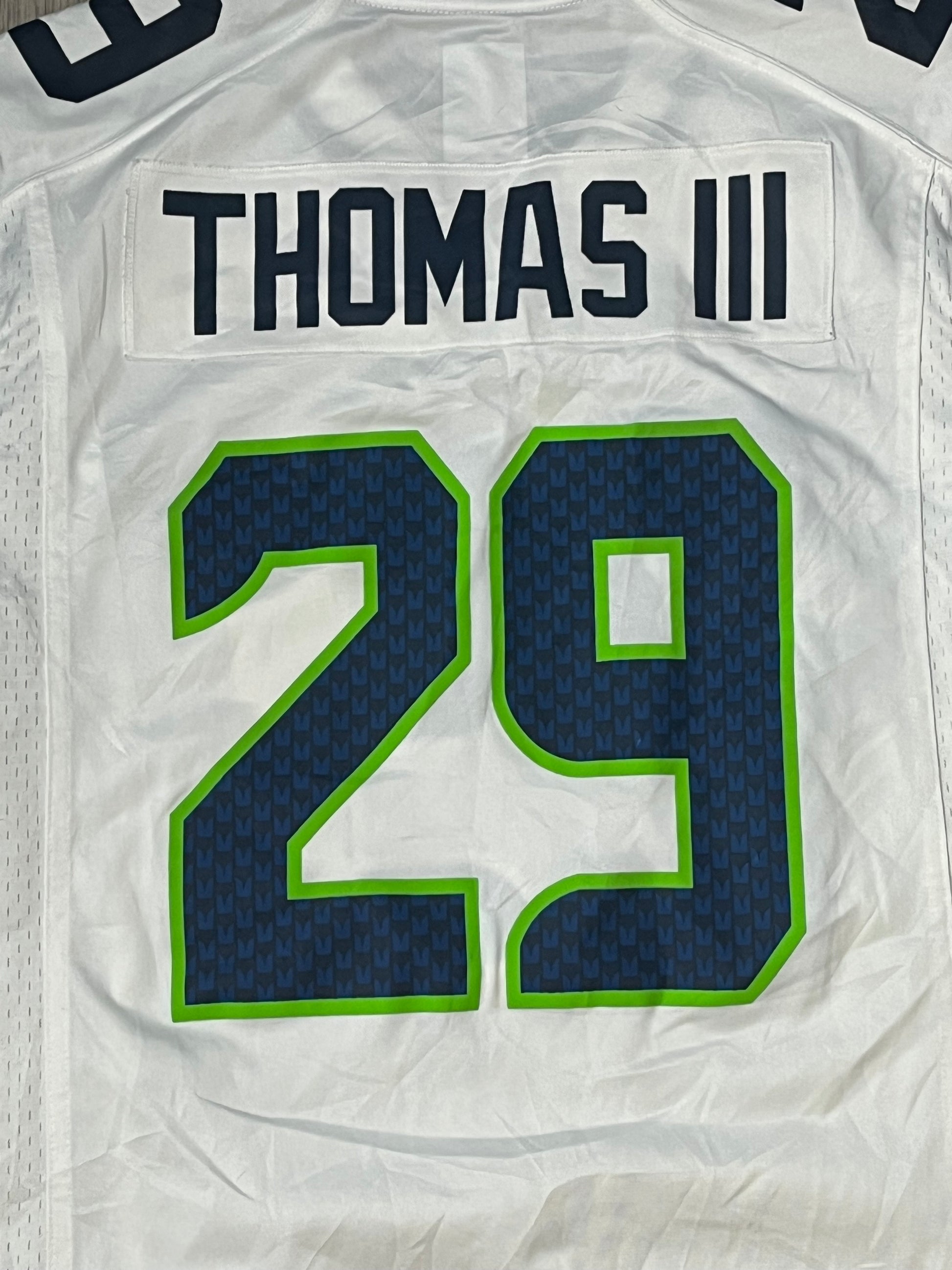 vintage Nike SEAHAWKS THOMAS29 Americanfootball jersey NFL {L}