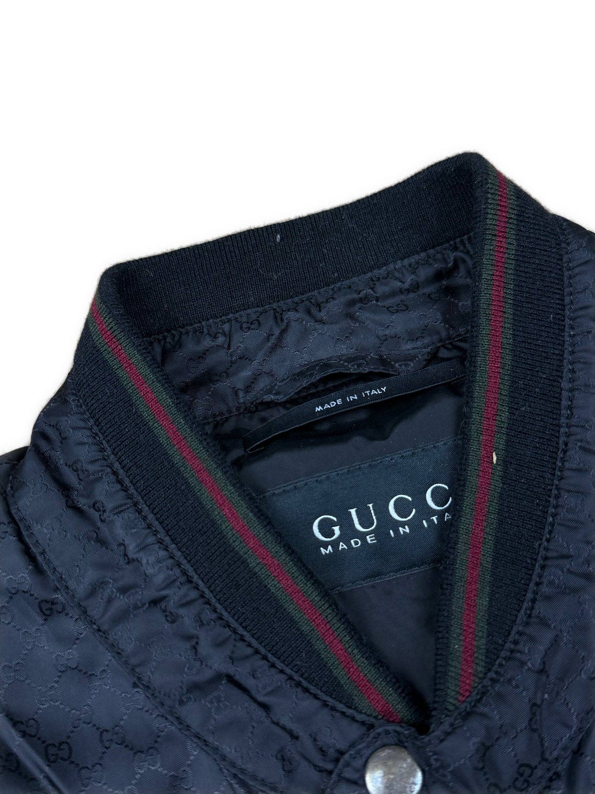vintage black Gucci monogram windbreaker