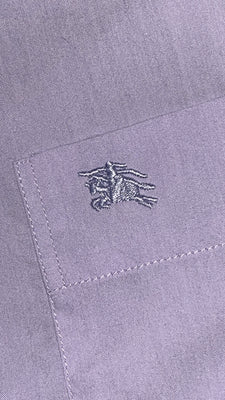 vintage pink Burberry shirt {L}