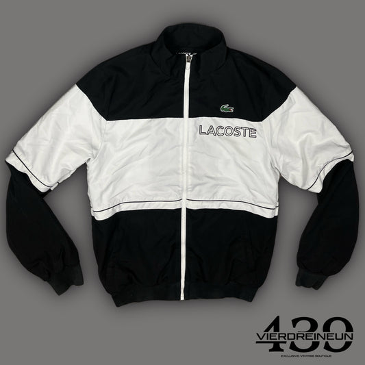 black/white Lacoste windbreaker {XS}