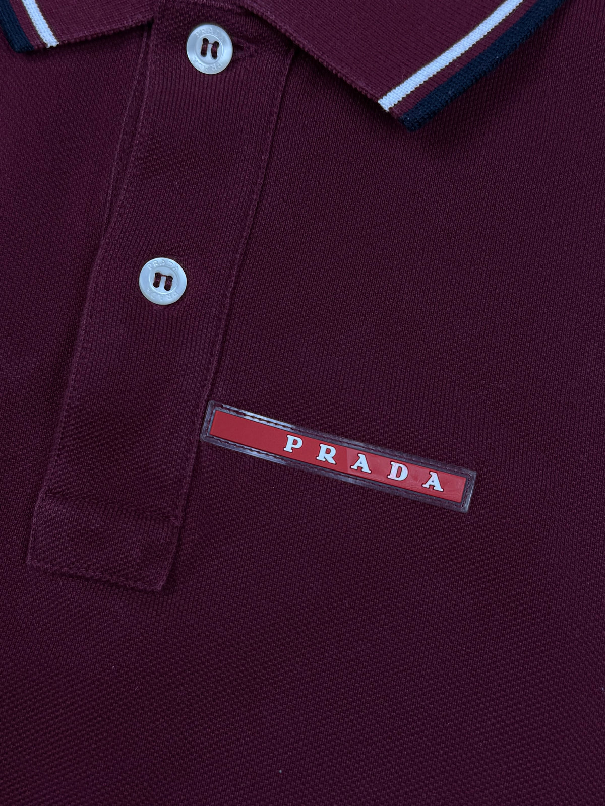 bordeaux Prada polo {XL}