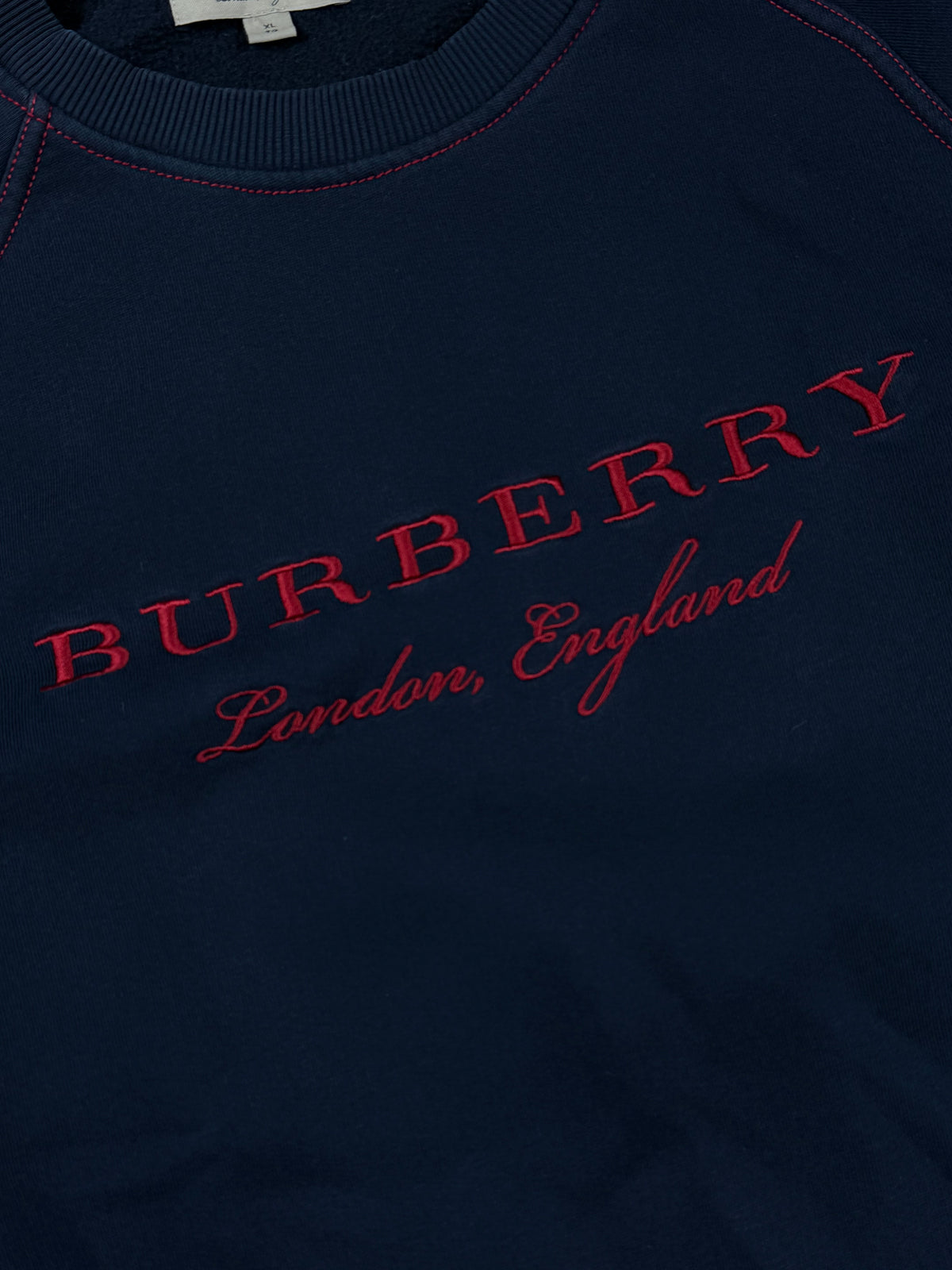 vintage navyblue Burberry sweater {XL}