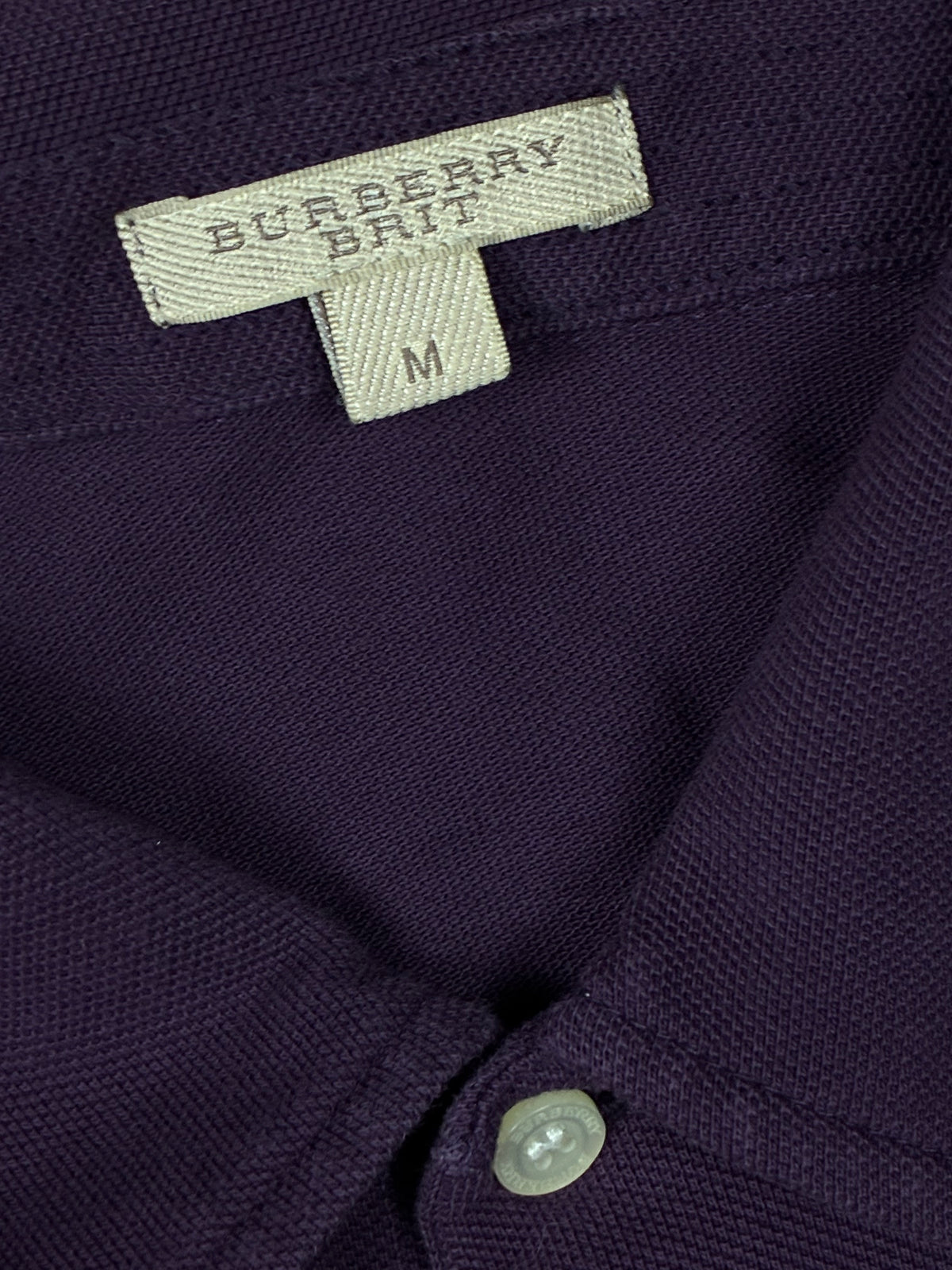 vintage Burberry polo long {M}