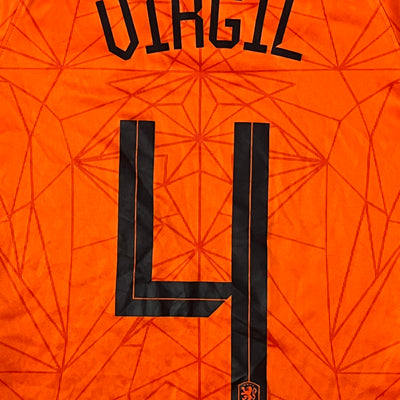 orange Nike Netherlands VIRGIL4 2020 home jersey {S}