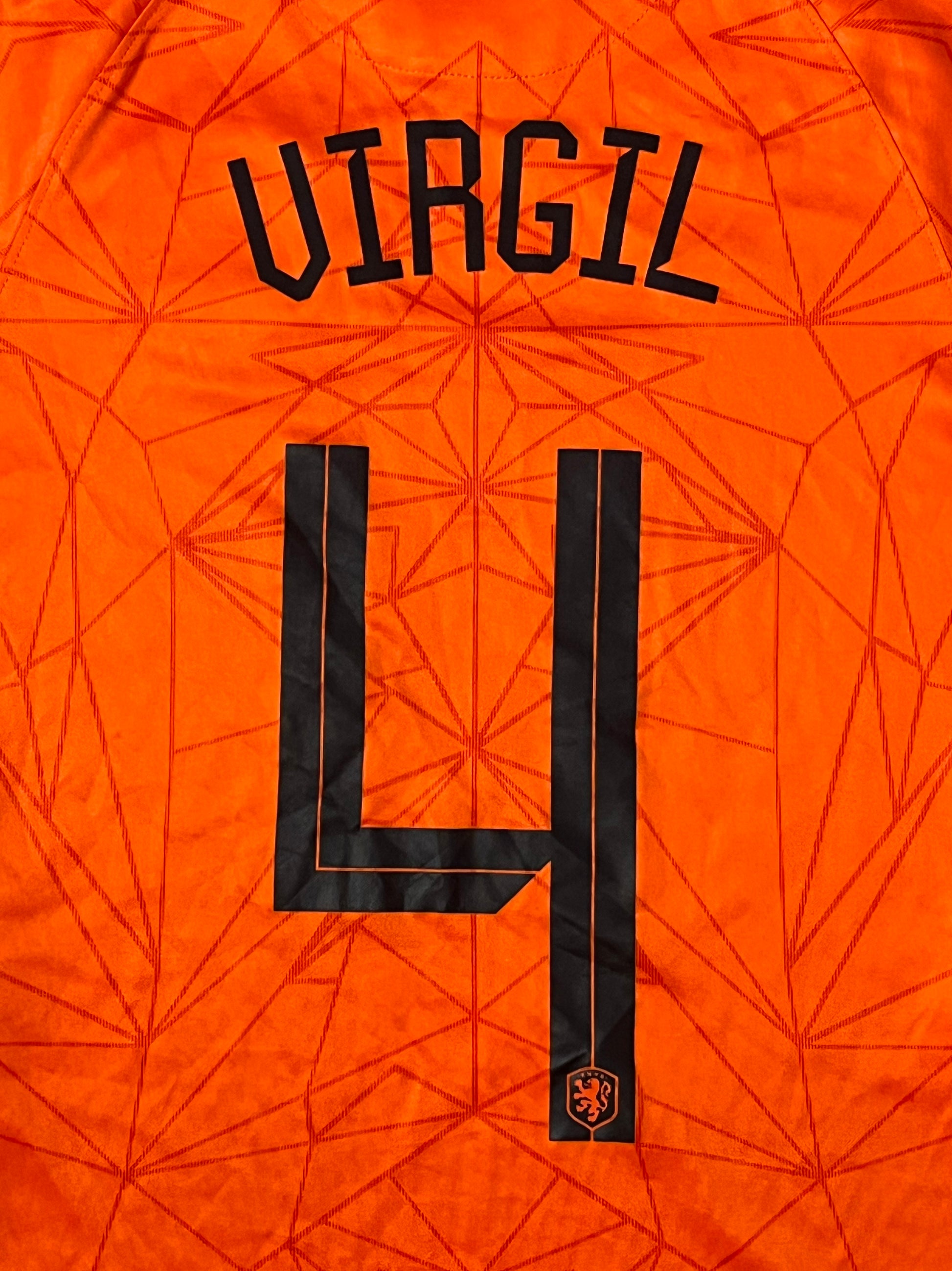 orange Nike Netherlands VIRGIL4 2020 home jersey {S}