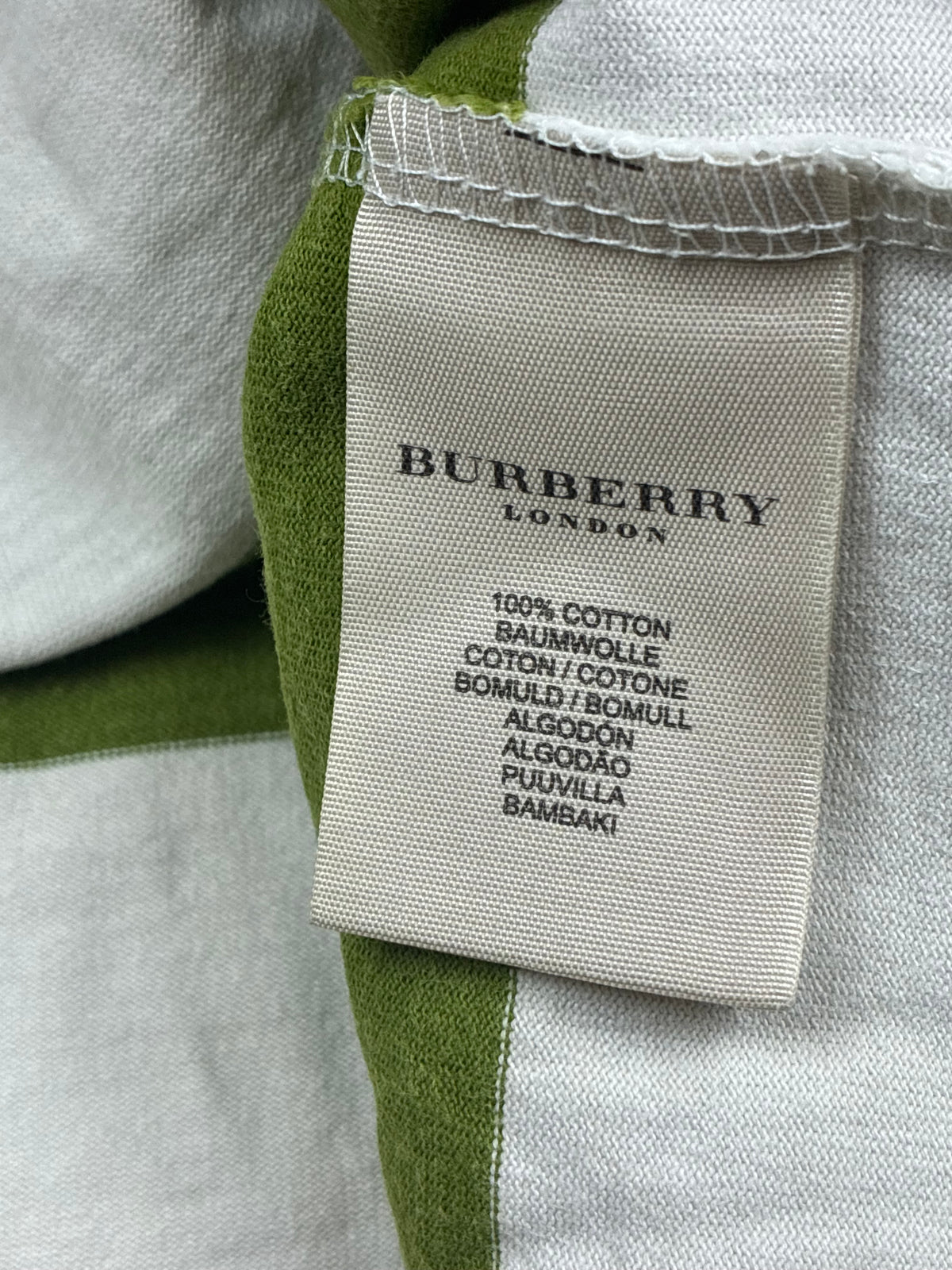 vintage Burberry polo long {M}